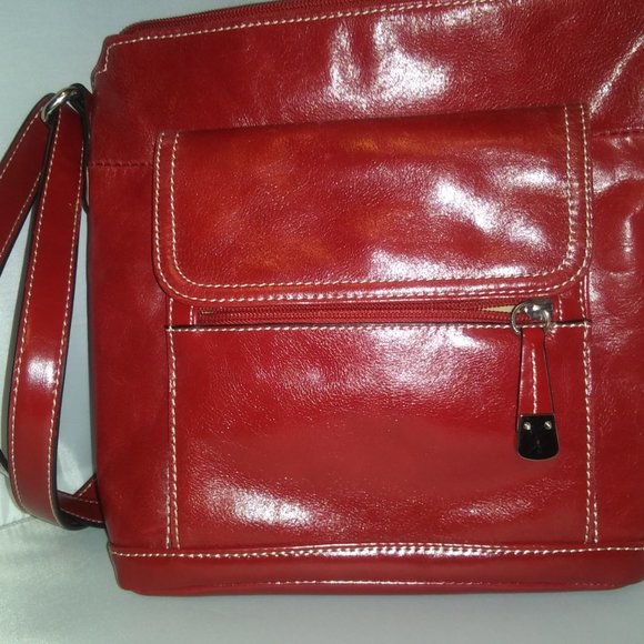 Giani Bernini Handbags - Red Leather Giani Bernini Shoulder bag purse